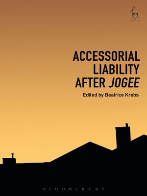 cover image of Accessorial Liability after Jogee